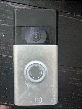 Ring Video Doorbell in silver and black